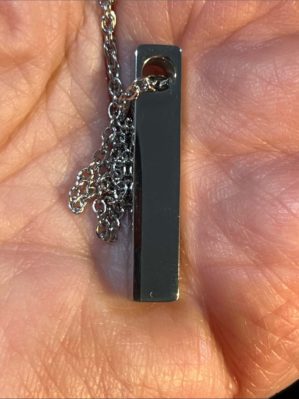 Square Urn Necklace for Cremation Ashes